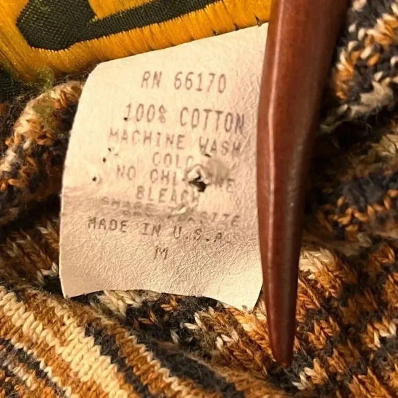 Free People Womens Multicolor Cotton Striped Long Sleeve Collared Crop Sweater M - Picture 5 of 5